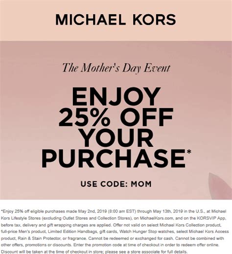 michael kors coupons usa|Michael Kors coupon first order.